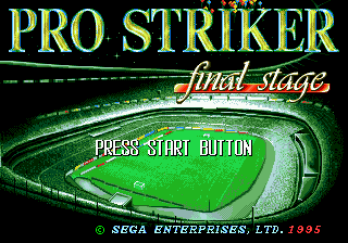 J. League Pro Striker Final Stage Title Screen
